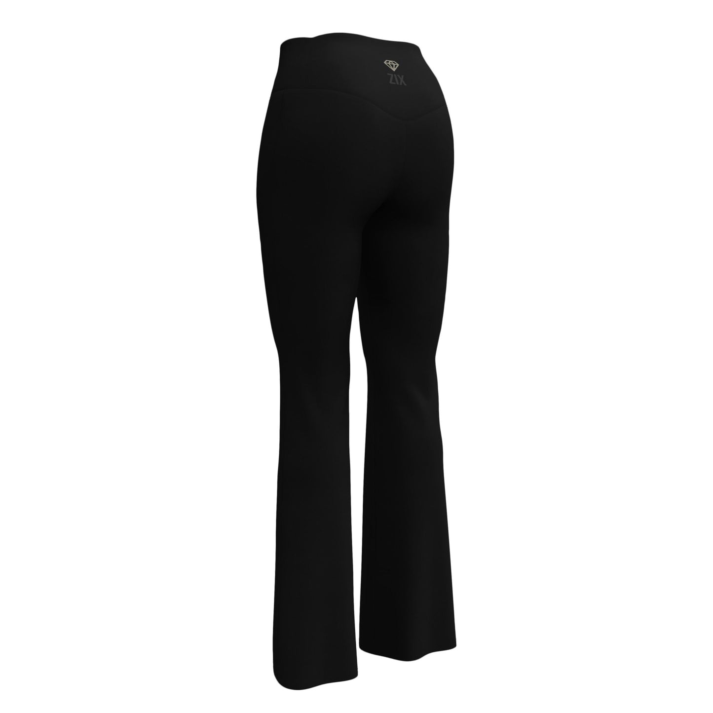 ZIX Wear Dames Flare Legging Zwart - Trendy Wijde Sportlegging voor Dames - ZIX Wear