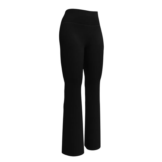 ZIX Wear Dames Flare Legging Zwart - Trendy Wijde Sportlegging voor Dames - ZIX Wear