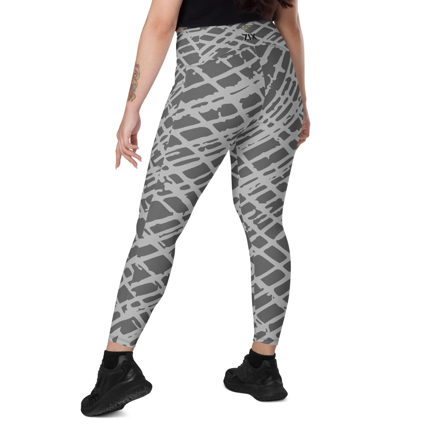 ZIX Wear Dames Legging met Zakken - Sportlegging met Handige Zijzakken - ZIX Wear
