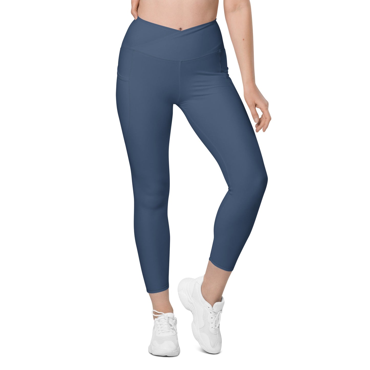 ZIX Wear Dames Legging met Gekruiste Taille en Zakken - ZIX Wear
