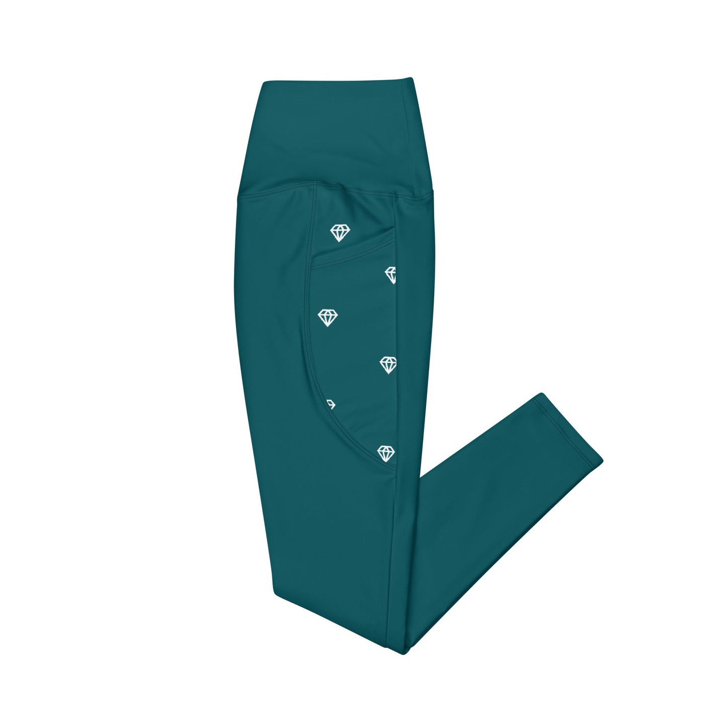 ZIX Wear Dames Legging met Gekruiste Taille Groen - Trendy Sportlegging met Zakken - ZIX Wear