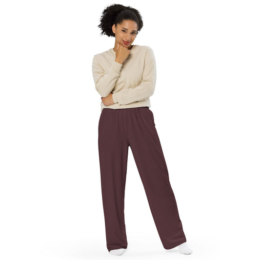 ZIX Wear Dames Wide - Leg Broek Bordeaux Rood - ZIX Wear