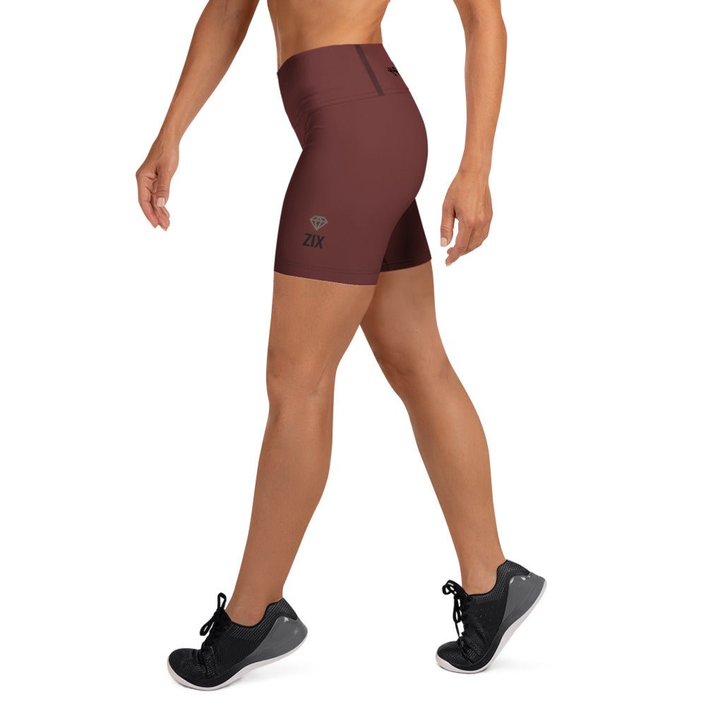 ZIX Wear Dames Yogashort Bordeaux Rood - Premium Sportbroek - ZIX Wear