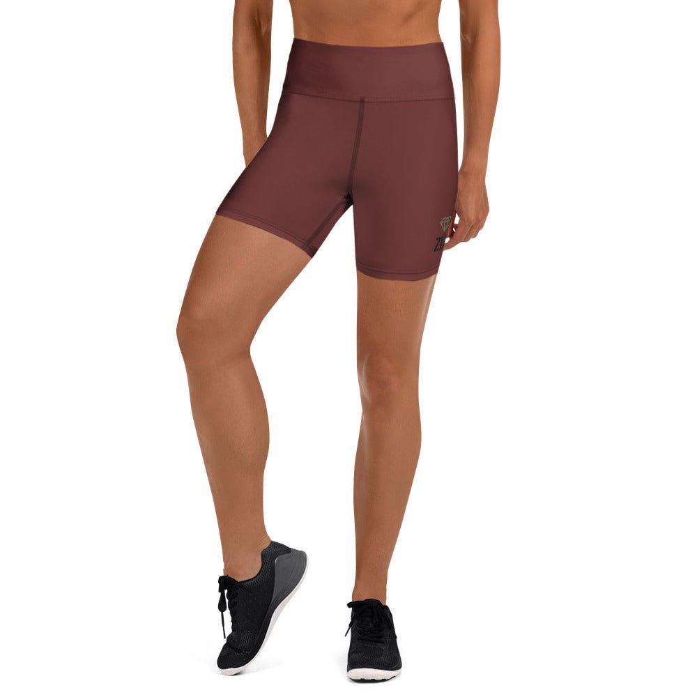 ZIX Wear Dames Yogashort Bordeaux Rood - Premium Sportbroek - ZIX Wear