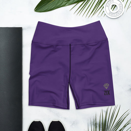 ZIX Wear Dames Yogashort Paars - Premium Sportbroek - ZIX Wear