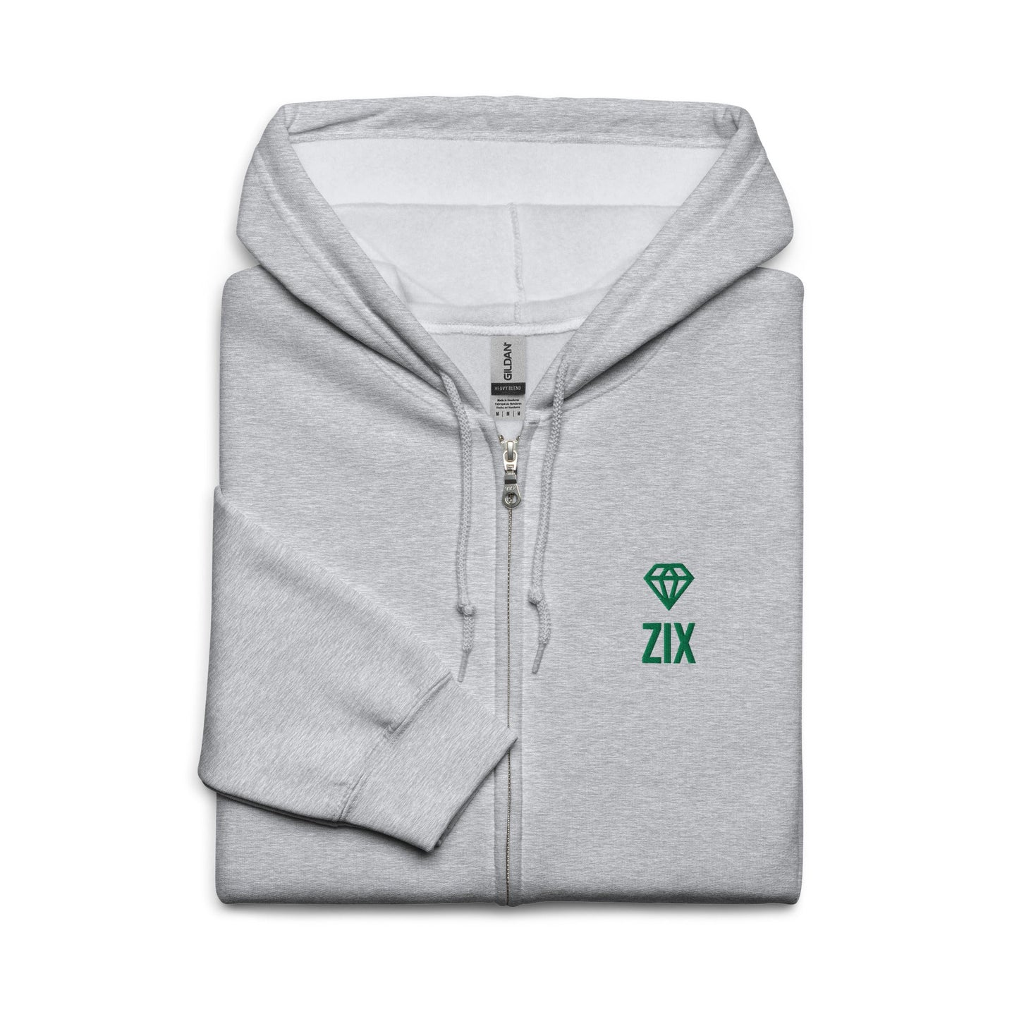 ZIX Wear Heren Heavy Blend Zip Hoodie - Comfortabele Vest - ZIX Wear