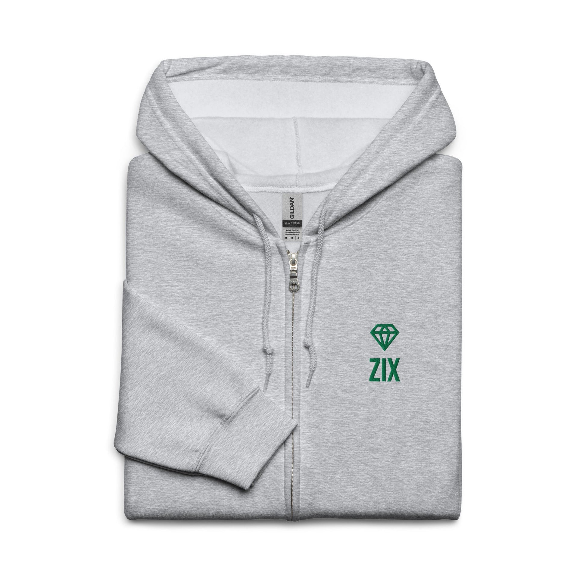 ZIX Wear Heren Heavy Blend Zip Hoodie - Comfortabele Vest - ZIX Wear