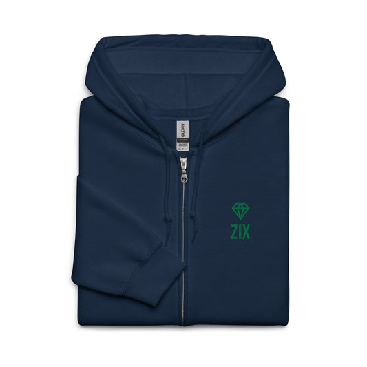 ZIX Wear Heren Heavy Blend Zip Hoodie - Comfortabele Vest - ZIX Wear