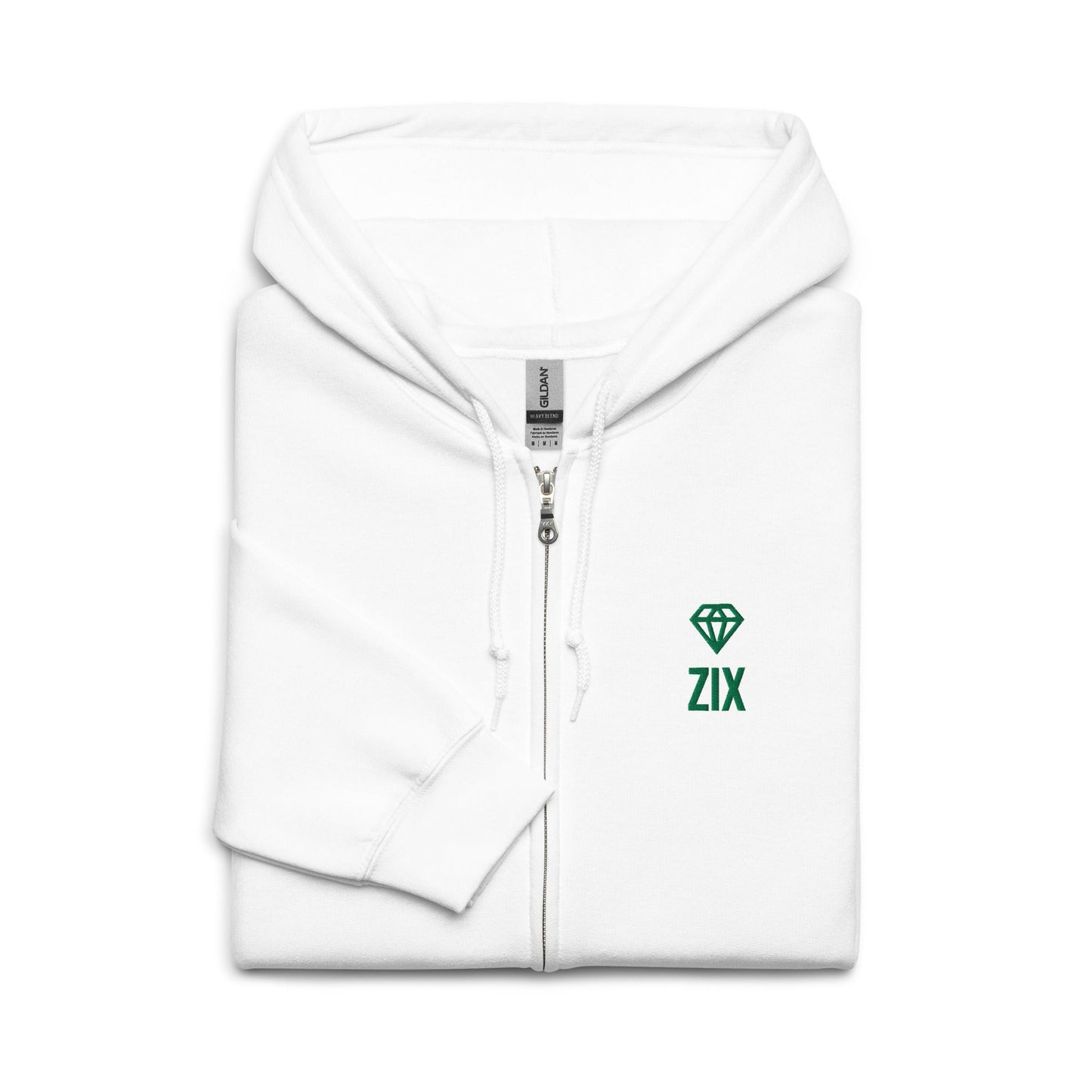 ZIX Wear Heren Heavy Blend Zip Hoodie - Comfortabele Vest - ZIX Wear