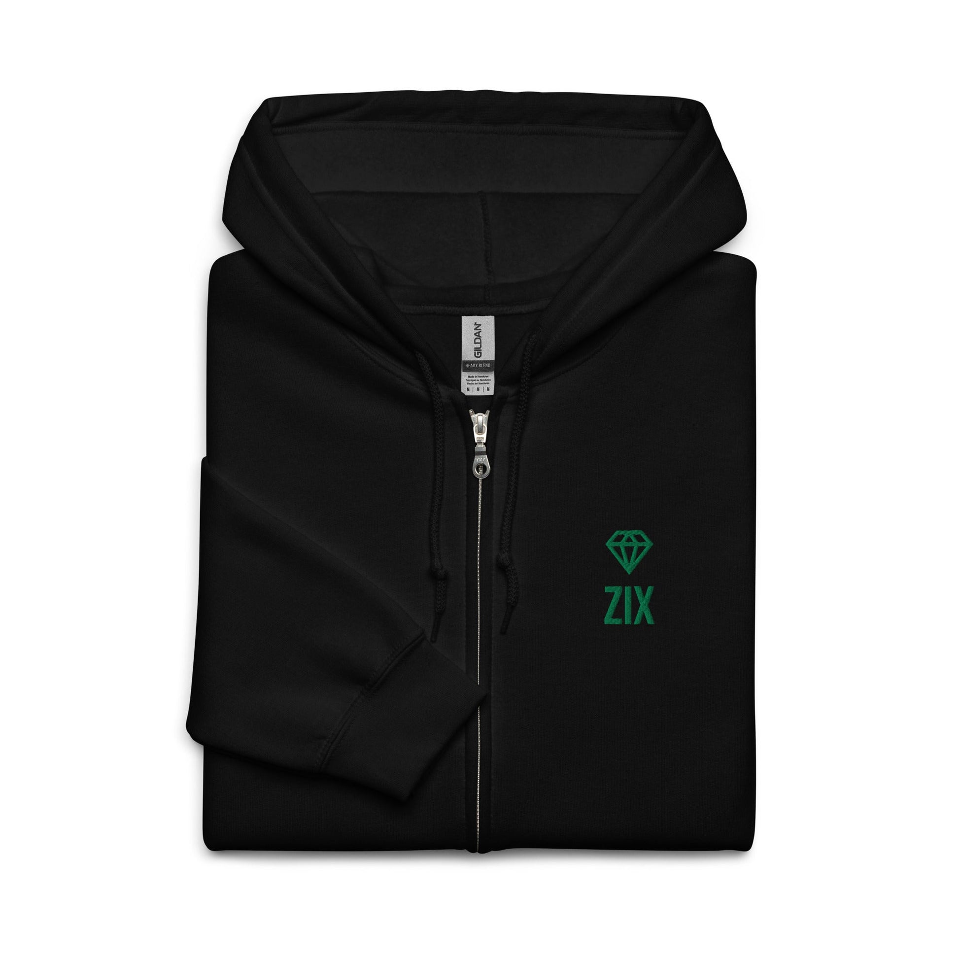 ZIX Wear Heren Heavy Blend Zip Hoodie - Comfortabele Vest - ZIX Wear