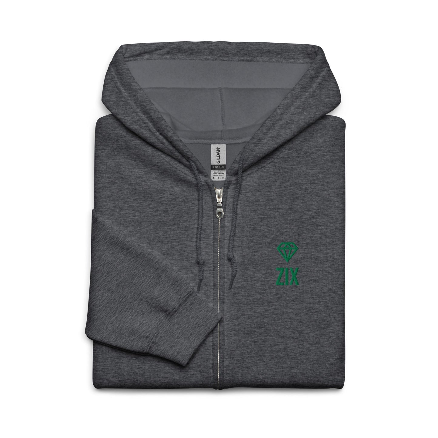 ZIX Wear Heren Heavy Blend Zip Hoodie - Comfortabele Vest - ZIX Wear