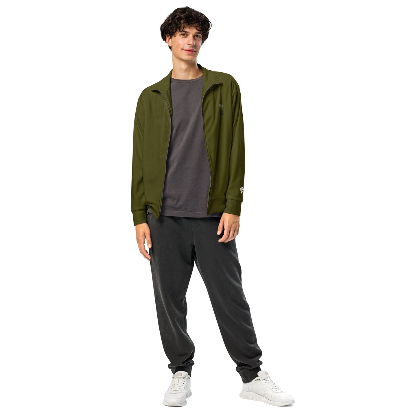 ZIX Wear Heren Track Jacket Groen - Recycled Fleece Sportvest - ZIX Wear