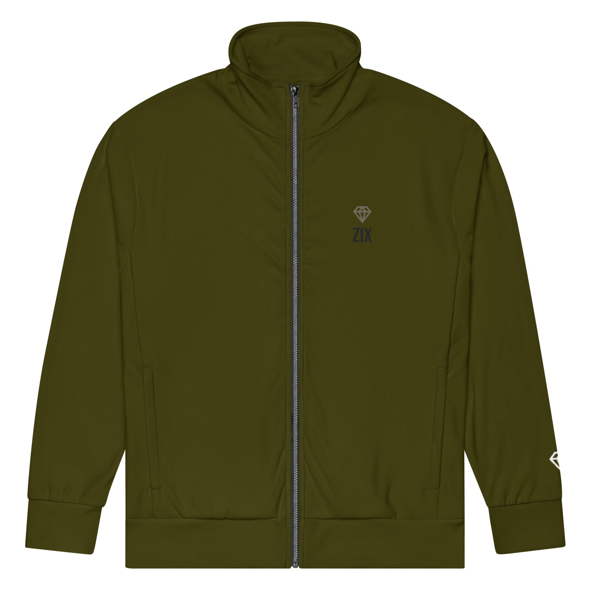 ZIX Wear Heren Track Jacket Groen - Recycled Fleece Sportvest - ZIX Wear