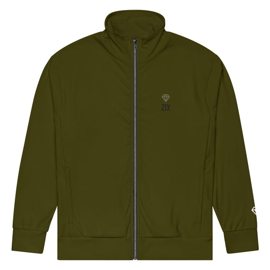 ZIX Wear Heren Track Jacket Groen - Recycled Fleece Sportvest - ZIX Wear