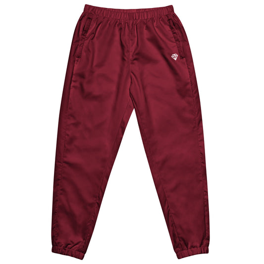 ZIX Wear Unisex Trackpants Bordeaux Rood - Lichtgewicht Waterafstotende Trainingsbroek - ZIX Wear